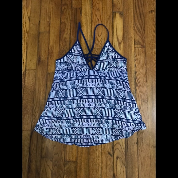 SILENCE + NOISE Geometric Racerback Top - Picture 4 of 5